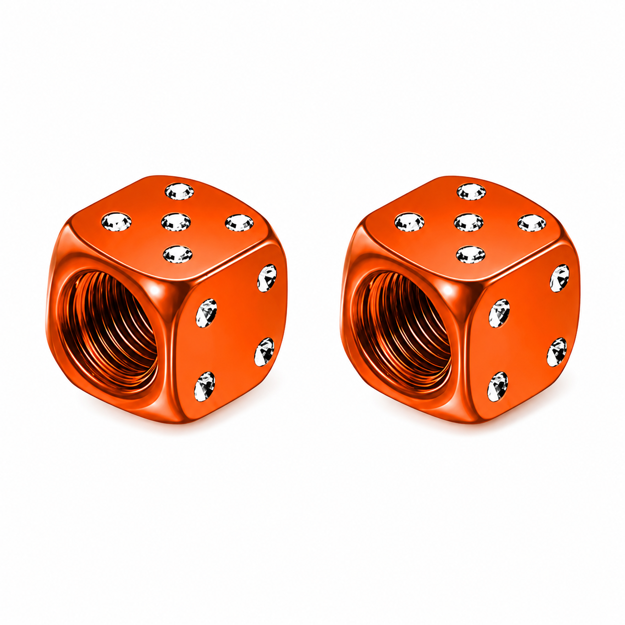 Orange Dice Caps