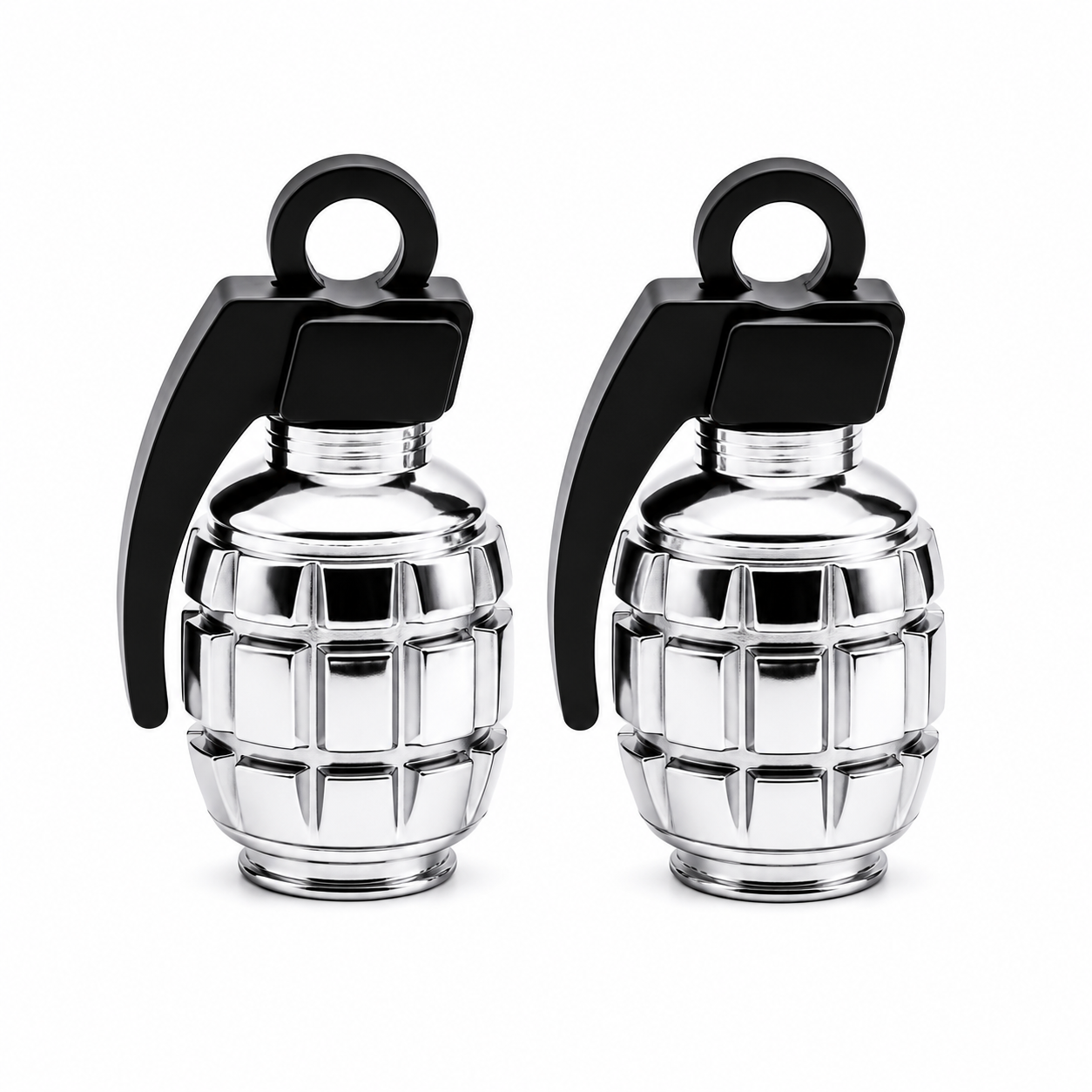 Silver Grenade Caps