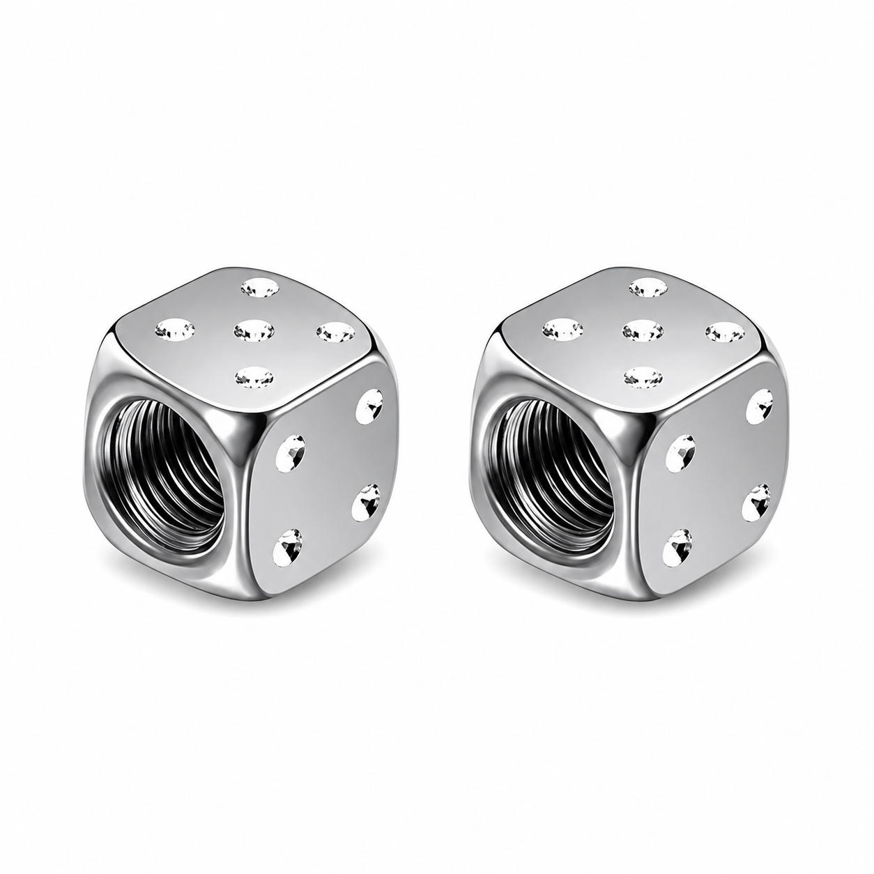 Silver Dice Caps
