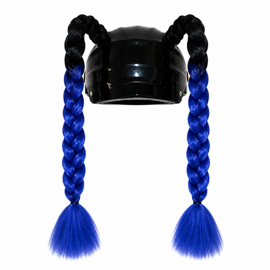 Blue/Black Braids