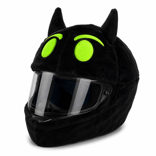 Helmet Cover - Black/Green Devil