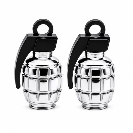Silver Grenade Caps